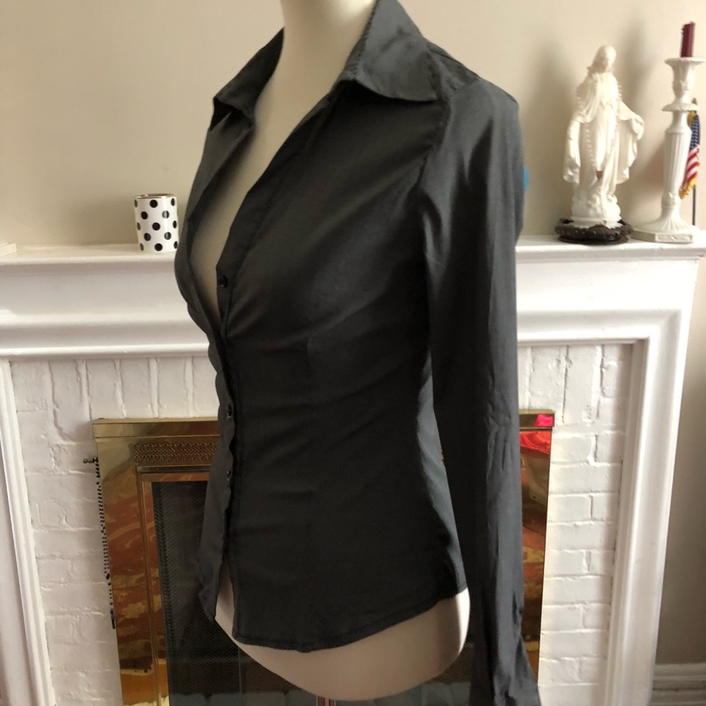 DANYEL IMPORT SRL Women LONG Sleeve STRETCH GRAY - Picture 3 of 6
